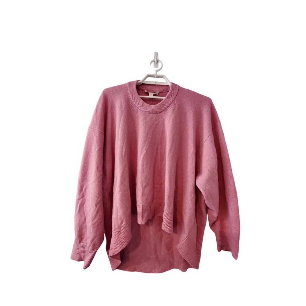 Michael Michael Kors nwt sweater wmns XL pink 95% wool 5% cash hi lo ove…